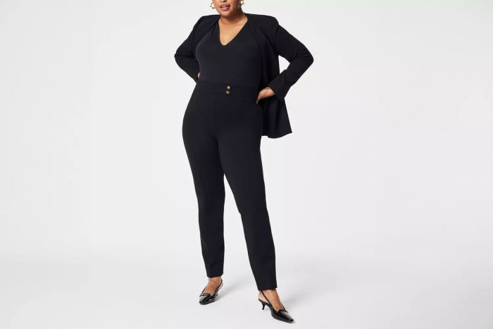 The Ideal Tapered Ankle Pant with Button Details