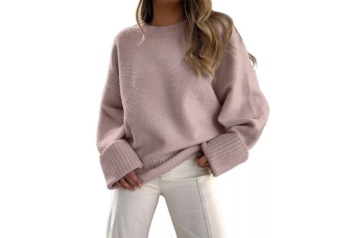 Amazon ANRABESS Women's Oversized Crewneck