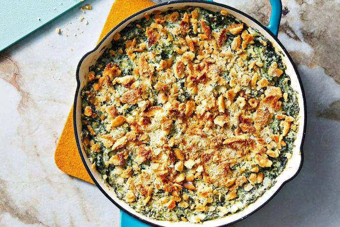 creamy spinach casserole