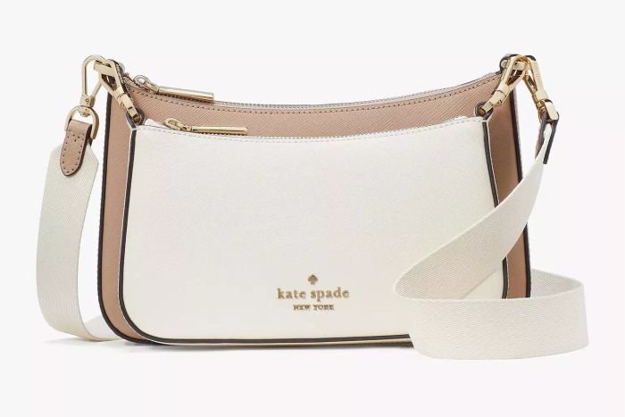 Duet Colorblock Saffiano Leather Small Crossbody