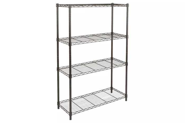 Amazon Basics 4-Shelf Adjustable Heavy Duty Steel Wire Rack