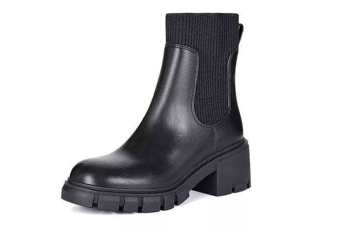 Amazon Athlefit Women's Chelsea Platform Ankle Boots Elastic