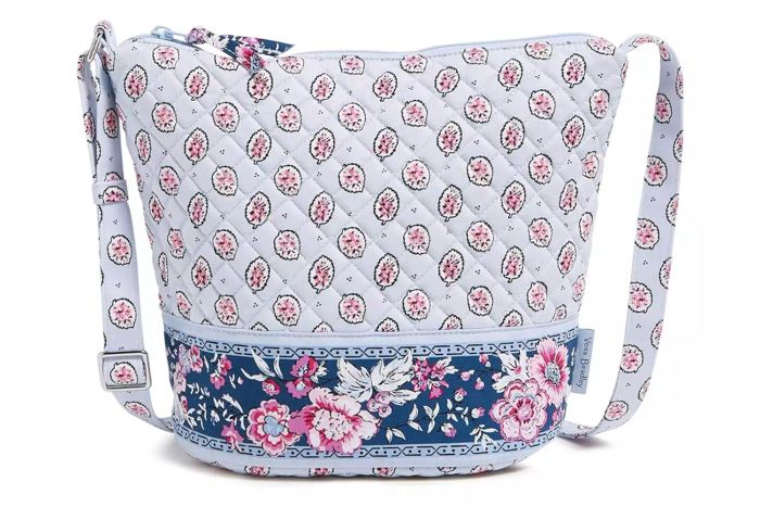 Vera Bradley Women's Cotton Bucket Crossbody Purse
