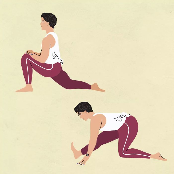 Hip Mobility Exercise: Kneeling Lunge to Half Split Stretch