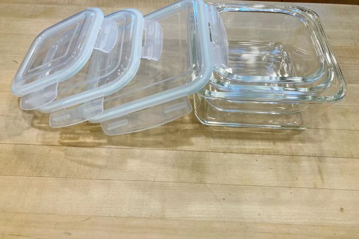Razab Extra Large Glass Food Storage Containers with Airtight Lids