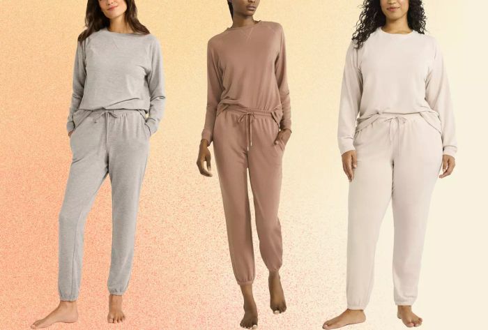 everyday loungewear sets available in various shades