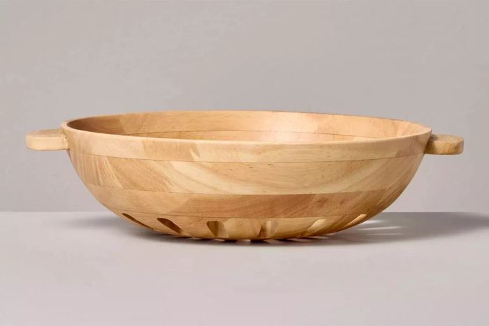 Hearth & Hand with Magnolia 42oz Wooden Harvest Bowl Natural