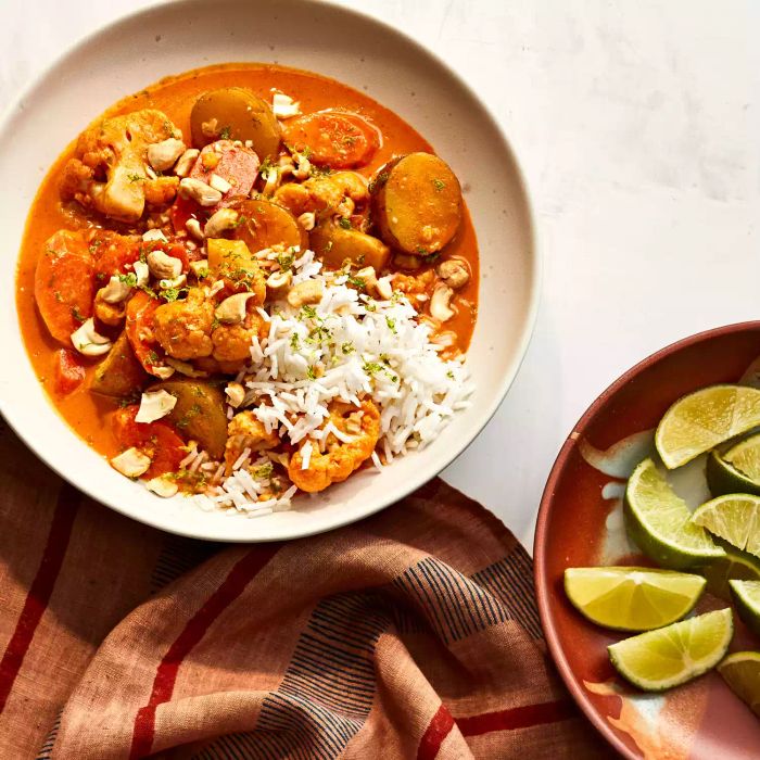 Red curry vegetable stew