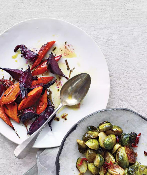 Rosemary-Roasted Beets and Carrots