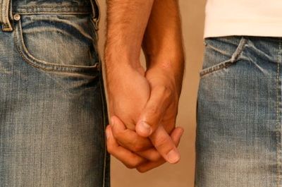 Two Men Holding Hands 420Jp