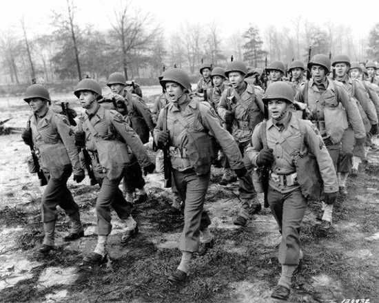 Training for soldiers during World War Two