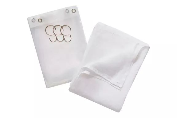 Brooklinen Linen Shower Curtain Set