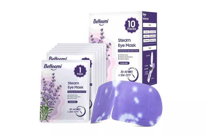 Steam Eye Mask, 10-Pack Self-Heating Heated Disposable SPA Mask