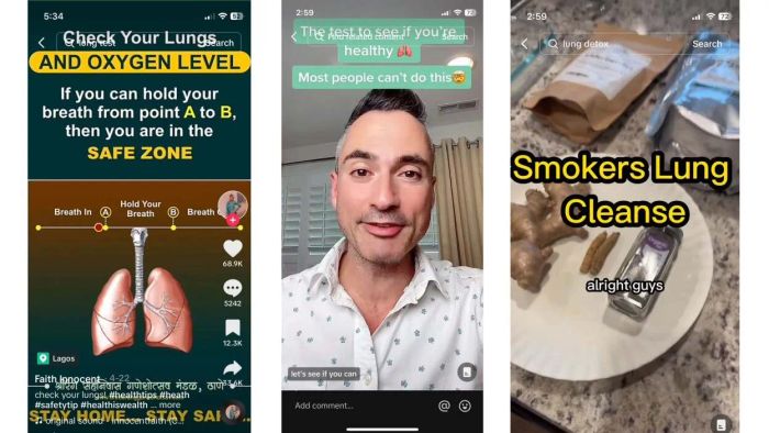 The TikTok 'Lung Detox' Myth This Week