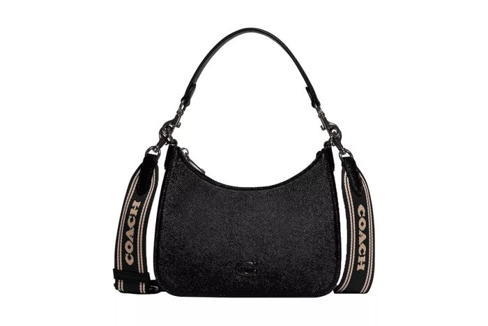 Coach Unisex Hobo Crossbody Bag crafted from Crossgrain Leather