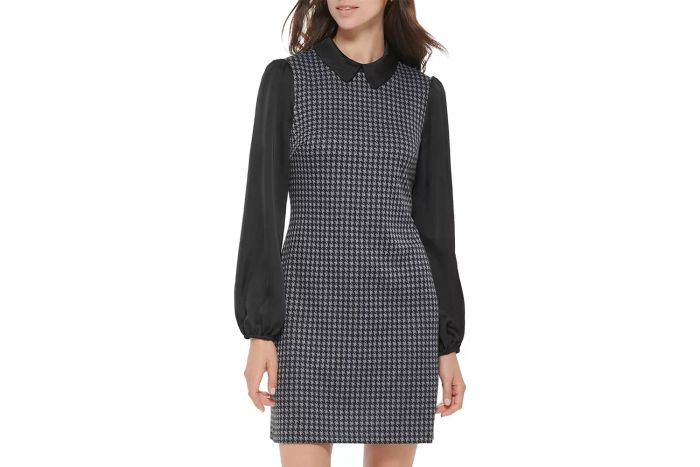 Amazon Tommy Hilfiger Women's Peter Pan Collar A-Line Dress