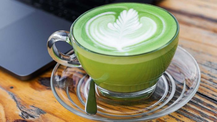 a cup of matcha green tea