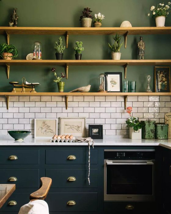 Blue/green kitchen