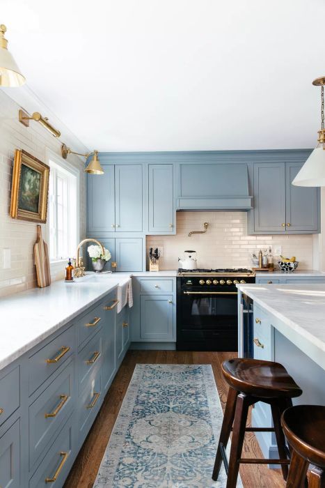 Blue kitchen