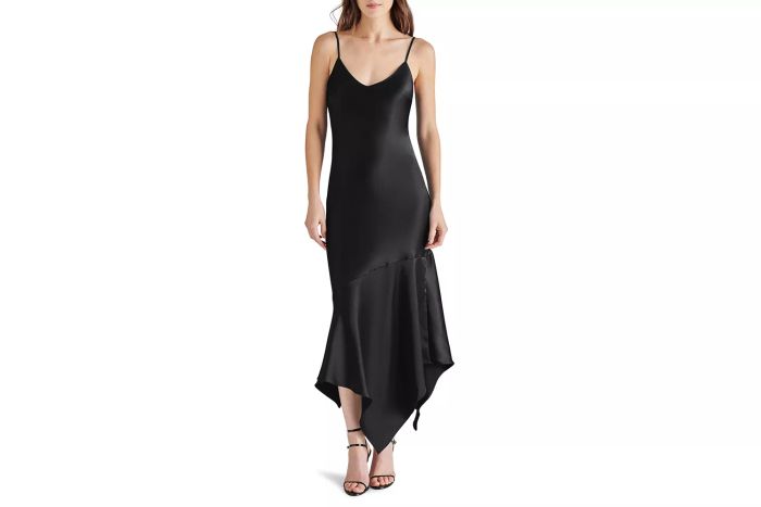 Lucielle Handkerchief Hem Satin Slipdress