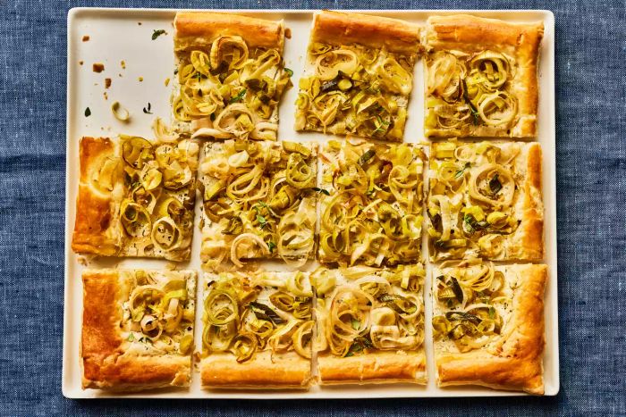 Delicious Roasted Leek and Goat Cheese Tart