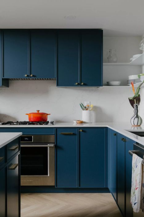 Blue kitchens