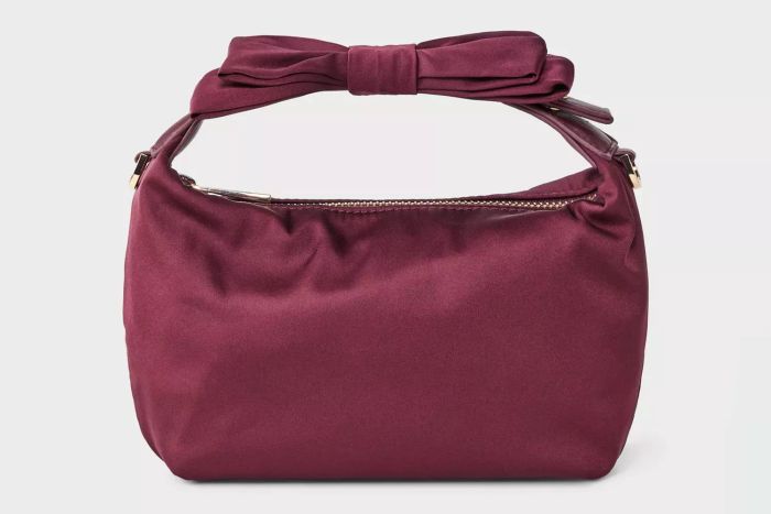 A New Day Mini Bow Satin Handbag Clutch