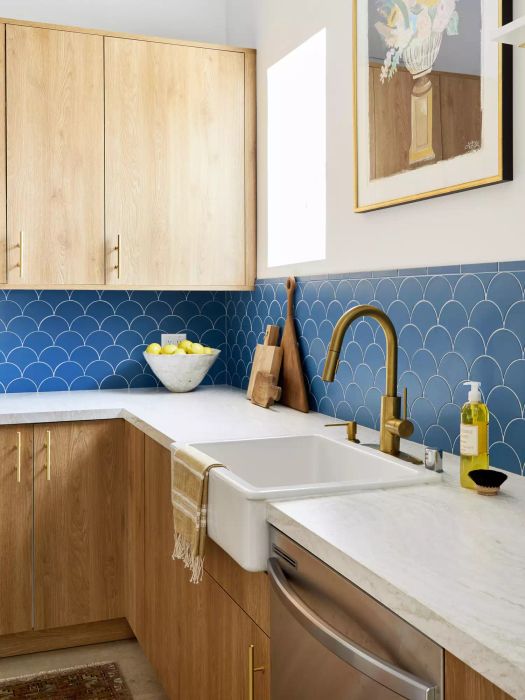 Blue kitchens