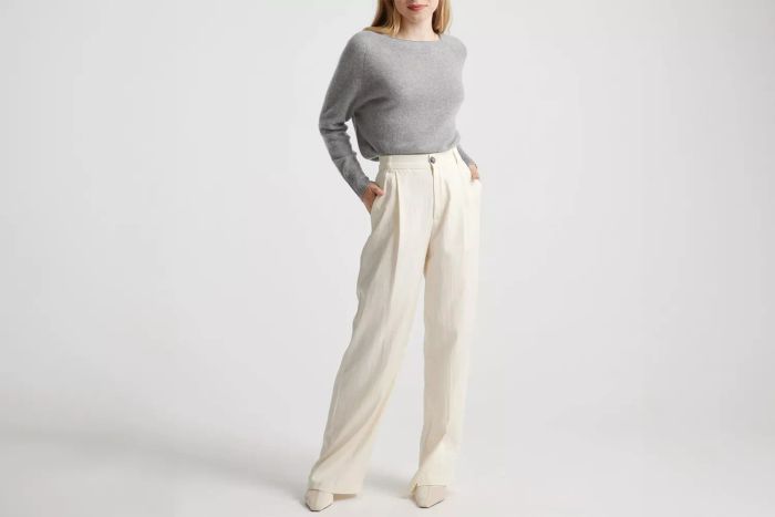 Mongolian Cashmere Boatneck Sweater