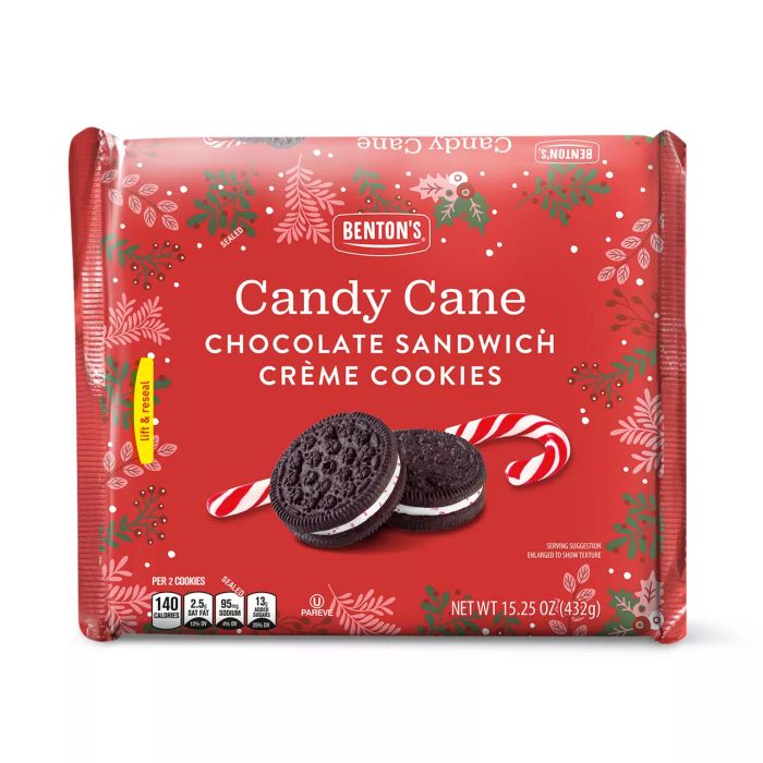 Candy Cane Sandwich Cookies