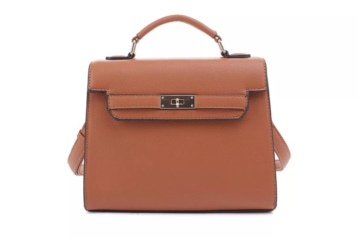 EVVE Women's Top Handle Satchel with Detachable Strap