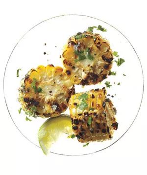 Mexican Grilled Corn with a Cilantro Twist