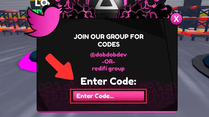 Hướng dẫn nhập code Squid Game X - bước 1