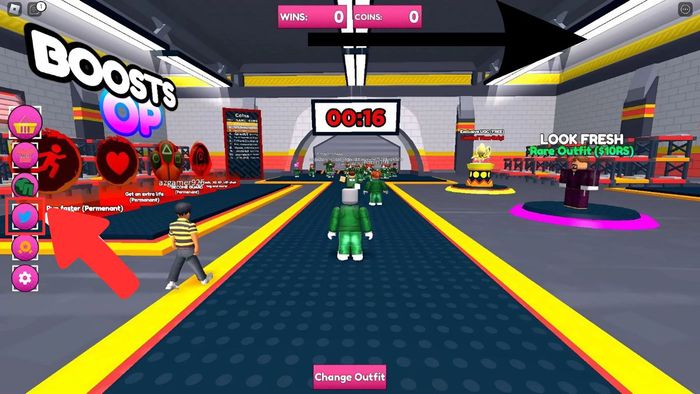 Hướng dẫn nhập mã code Squid Game X - bước 3