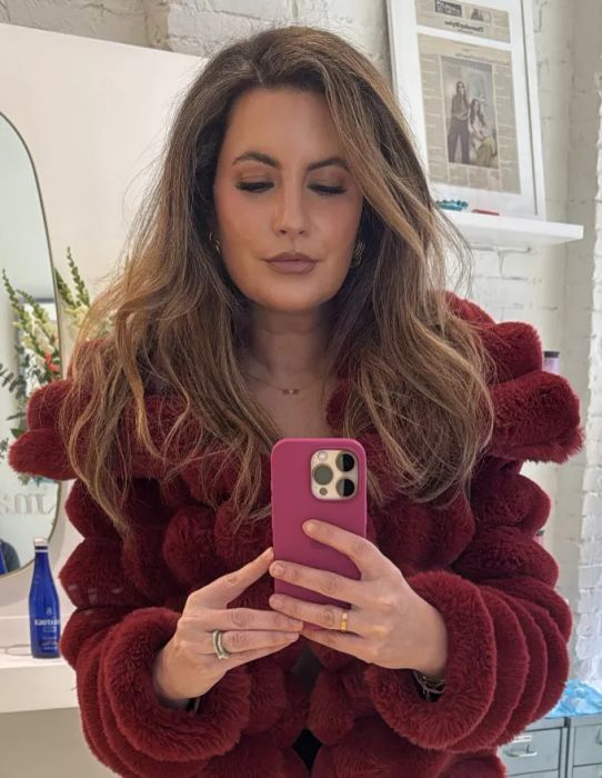 Beauty Director Heather Muir's bronde hair, achieved with highlights by colorist Rita Hazan