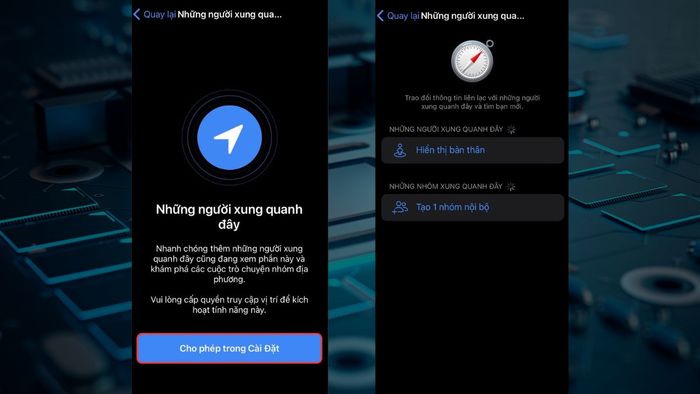 Hướng dẫn sử dụng tính năng Tìm quanh đây trên Telegram cho iPhone, Android - bước 3