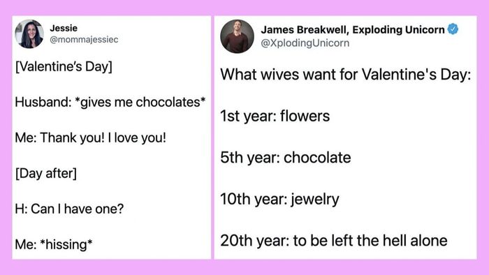 Meme Valentine đòi quà với sự ngọt ngào đầy lãng mạn