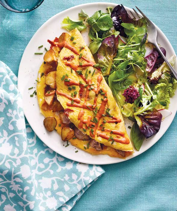 Crispy Potato Omelet With Smoky Aioli