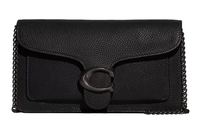 Coach Tabby Chain Clutch in Black