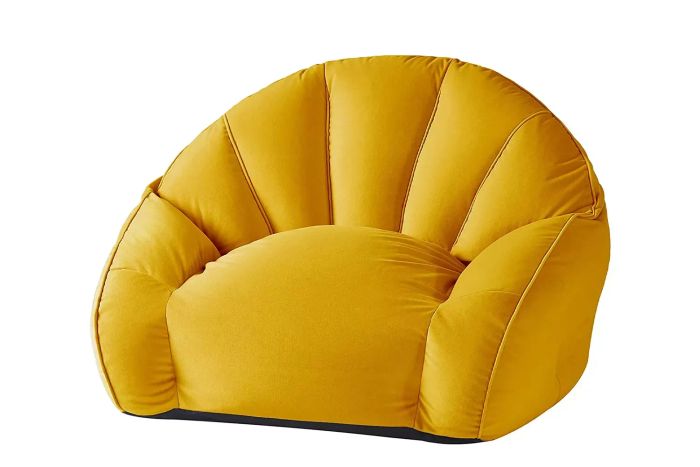 Urban Shop Velvet Bean Bag Chair