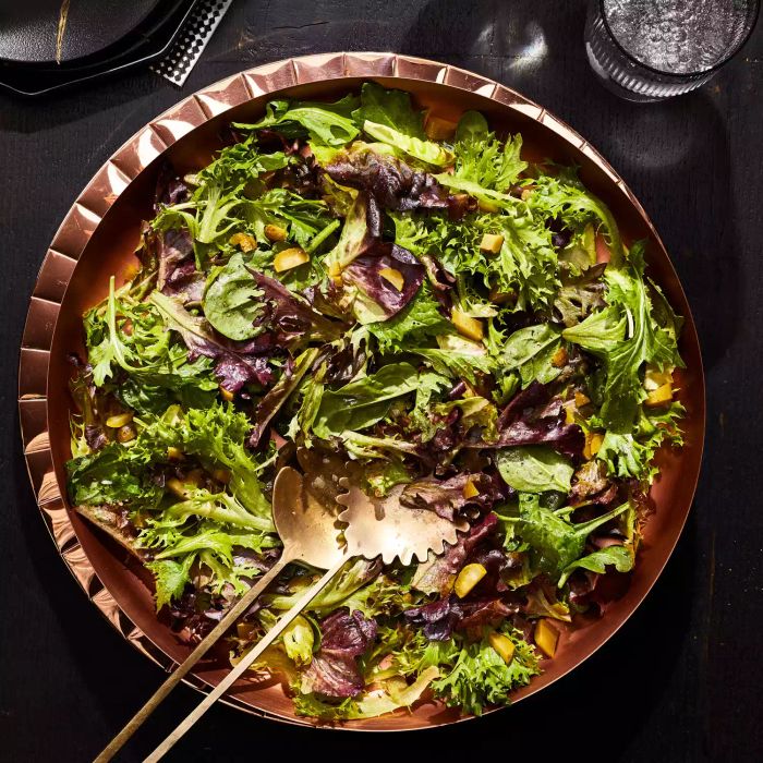 Green Salad with Cornichon Vinaigrette