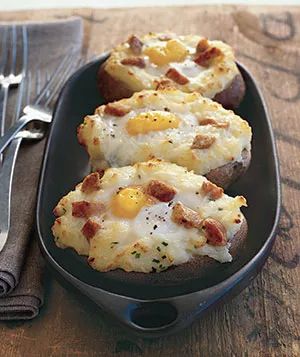 Baked-Potato Eggs