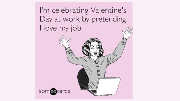 Meme Valentine hài hước với phong cách lầy lội không thể nhịn cười
