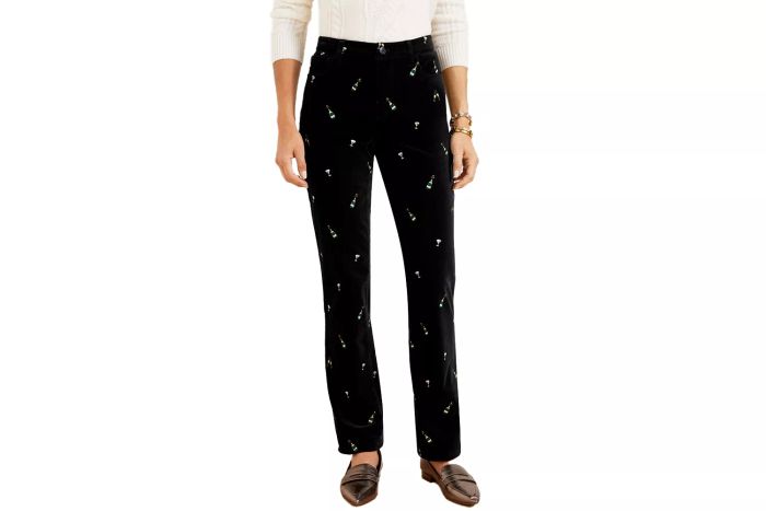 Talbots Straight Leg Velveteen Pants