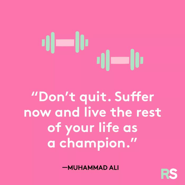 A timeless quote about perseverance by Muhammad Ali
