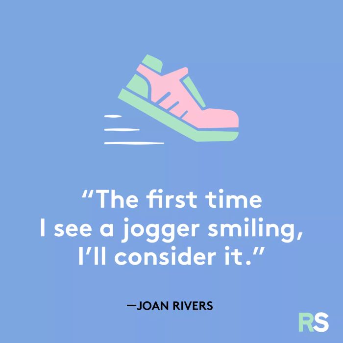 A humorous take on jogging by Joan Rivers