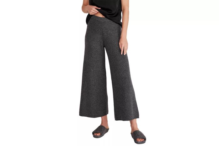 Talbots Organic Cotton Blend Wide Leg Pants