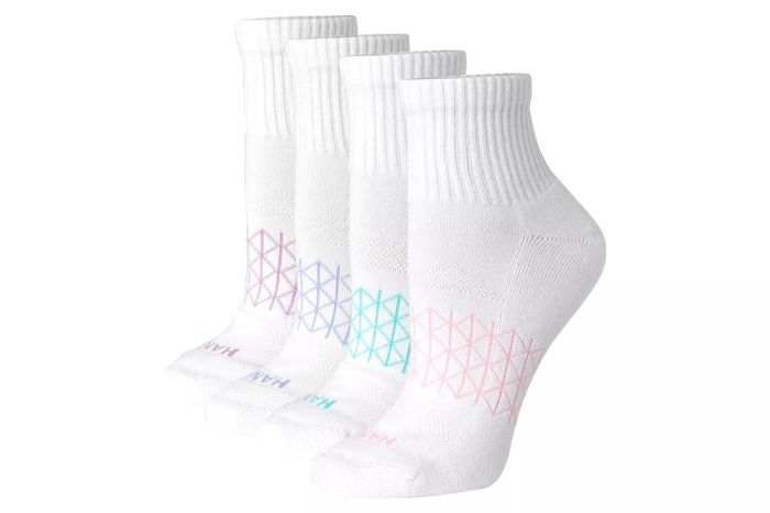 Amazon Hanes Women's Ankle Socks with Cushioned Comfort