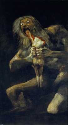 Francisco De Goya, Saturno Devorando A Su Hijo (1819-1823)