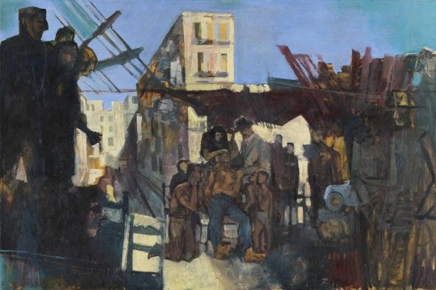 Composition: The Death of James Dean, 1957, by John Minton (1917-1957)